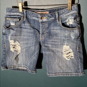 Guess Jeans Women’s Distressed Denim Shorts Size 26